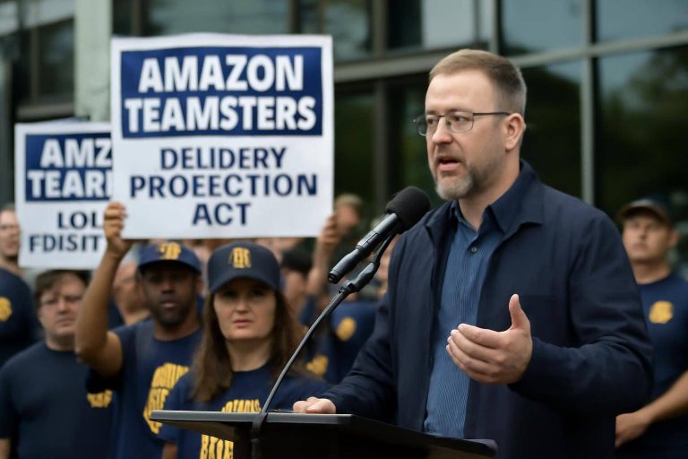 AMAZON TEAMSTERS RALLY FOR DELIVERY PROTECTION ACT