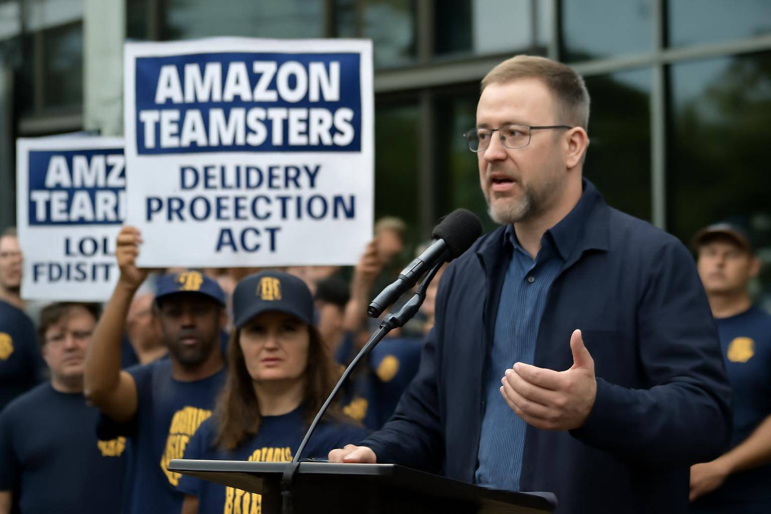 AMAZON TEAMSTERS RALLY FOR DELIVERY PROTECTION ACT