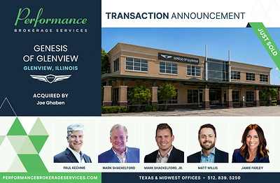Performance Brokerage Services Advises on the Sale of Genesis of Glenview, Illinois, to Joe Ghaben